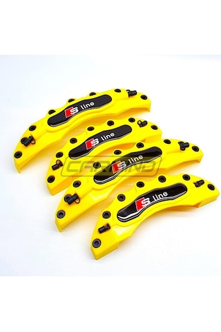 Audi Sline Sarı Kaliper Kapak Seti 4 Lü