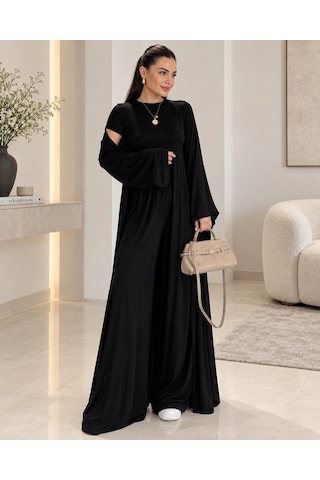 Unika Boutique Kadın Sofia Penye Üçlü Takım siyah