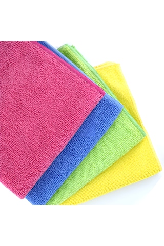 Şeylişeyler - Mikrofiber Temizlik Bezi 50 70 Cm Büyük Boy Karışık Renk 10 Adet