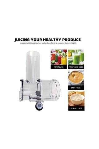 Xurunkeji Omega Sıkacağı İçin Meyve Suyu Aparatı, Sızdırmaz Nozul Kapağı İle Büyük Çaplı Yavaş Hız, Omegae 8006 8003 8051 İçin Şeffaf