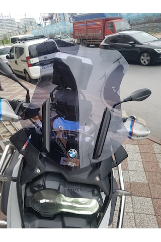 19-24 Bmw 1250Gs 1250Adv Uzun Ön Cam Zeus Koyu Füme 52 CM 4 MM