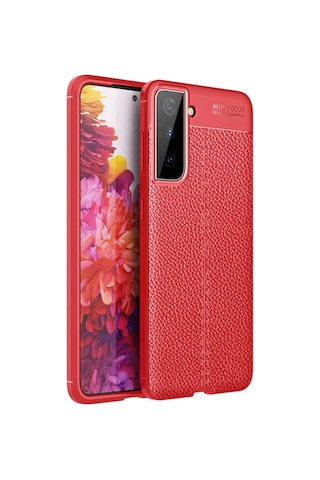Samsung Uyumlu Galaxy S21 Plus Kılıf Deri Tarzı Niss Silikon Case