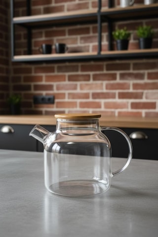 Bambum Taric - Cam Demlik 1500ml Şeffaf