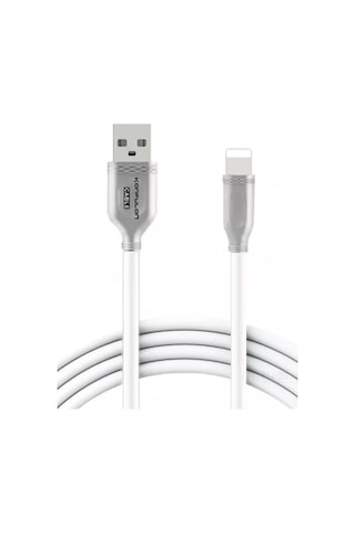 Büro Ev Ofis Cihazları İçin Beyaz 1mt 3a Apple Uyumlu iOS Data Şarj Kablosu