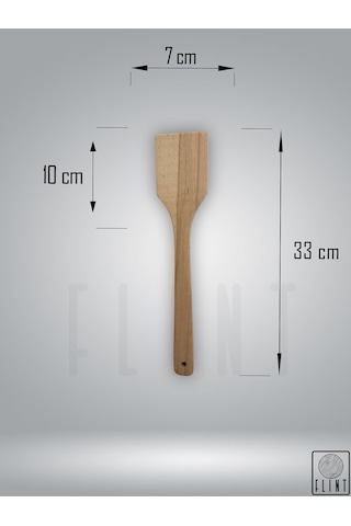 Gürgen Set Ahşap Tahta Kaşık Çatal Spatula Maşa 4'lü Set Yemek Servis Seti Mutfak Seti