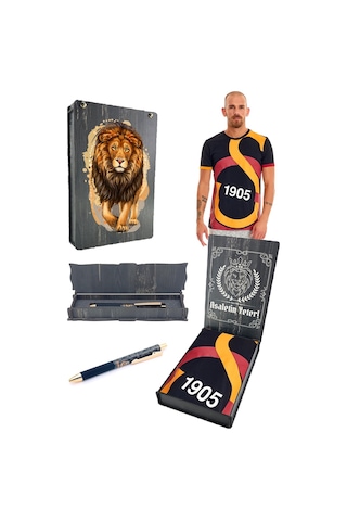 Galatasaray Arma T-shirt + Kalem Set Kutulu 001