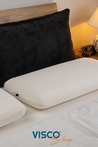Visco Yastık Norma Uzun Klasik Viskon Kılıf Ergonomik 80x40x12 Cm