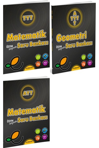 Endemik 2025 Tyt Ayt Matematik + Geometri Soru Kitabı Seti 3 Kitap