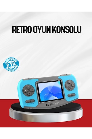 Ceylan Adam El Tipi Retro Oyun Konsolu Çocuklara Özel Portatif Oyun Makinesi