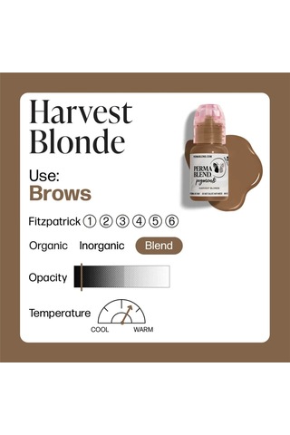 Perma Blend Harvest Blonde Kalıcı Makyaj Kaş Pigmenti 15ml Diğer