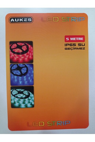Aukes Rgb Şerit Led 5M Silikonlu Dış / İç Mekan