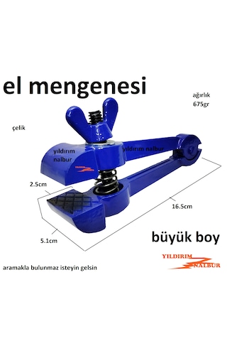 Büyük Boy Duble El Mengenesi Metal İşkence Çelik Hobi İşleri Kuyu