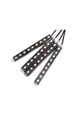 Ayak Altı Led Rgb Müziğe Duyarlı Kumandanlı 12 Led 22cm