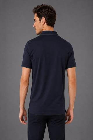 Bisse Lacivert Çerçeve Polo Yaka Fermuarli T-shirt Ts26y26102 D39