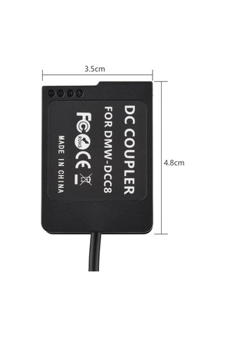 Youtek Panasonic Lumıx İçin Usb Type-c Pd Hızlı Şarj Desteği İle Sahte Pil Ve Kablo Seti