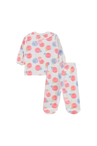 Civil Baby Suluboya Yıldız Emp Bandanalı 1-9 Ay Pijama Takımı - Ekru