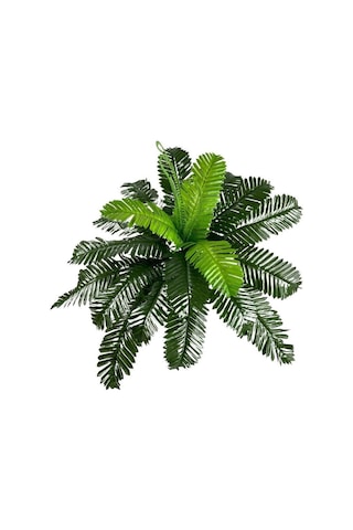 Yapay Çiçek Cycas Aşk Merdiveni Eğrelti Otu Sıkas Bitkisi 24 Yapr