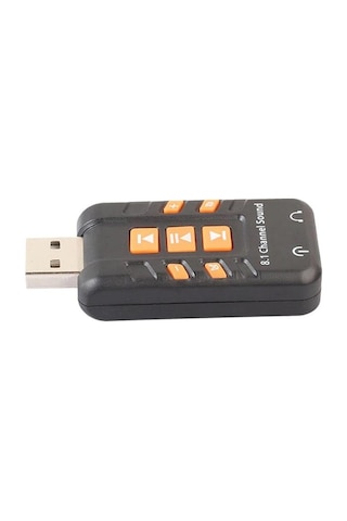 8.1 Kanal Harici USB Ses Kartı - Çevirici 3.5 mm. Mikrofonlu