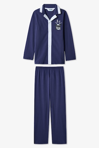 Penti İndigo Erkek Çocuk Suprise Uzun Kollu Düğmeli Pamuklu Pijama Takımı