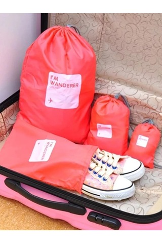 Travel Kıyafet Ve İç Çamaşırı İçin Yol Torbaları, 1 Adet, Mercan Rengi 239523587 Leylak