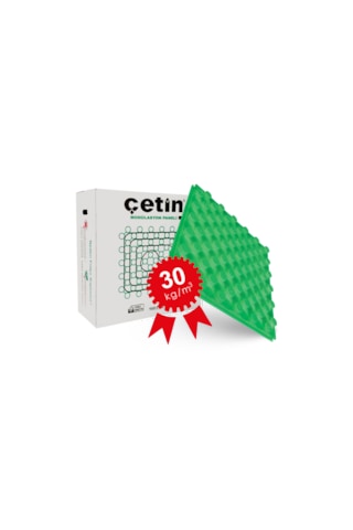 Çetin Folyolu Strafor 30 Dens 10 Ad 1 Paket 5,1 M2 Yeşil