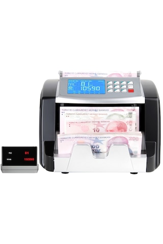 Baove GB7100B Karışık Para Sayma Makinesi - Sahte  Para Yakalama - TL, Euro, Usd + Müşteri Ekranı