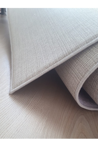 Yatay Çizgi Sade, Kaymaz Deri Taban Mutfak Halısı