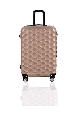 Polo&Sky Petek Model Gold Renk Orta Boy Valiz Bavul Altın