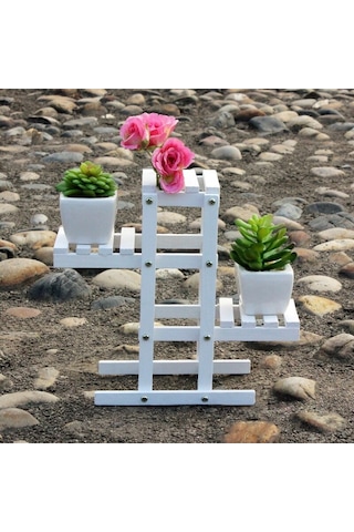 Ahşap Bitki Standı 3 Katmanlı Çiçek Vitrin Rafı Raf Kapalı Açık Neme Dayanıklı Saksı Tutucu Bahçe Ofis Dekorasyonu İçin