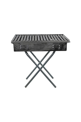 Aktürkler Paslanmaz Oluklu Küçük Seyyar Ayaklı Kömür Mangalı