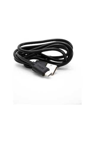 Philips Uyumlu DLC3541U USB-A Micro USB Şarj ve Data Kablosu 1.2M Siyah