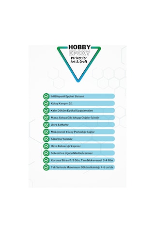Ultra Şeffaf Tek Döküm Epoksi Reçine 15kg Set Masa Kalın Döküm