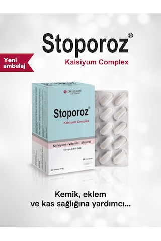 Dr. Gülzari Stoporoz Kalsiyum Kompleks 60 Tablet