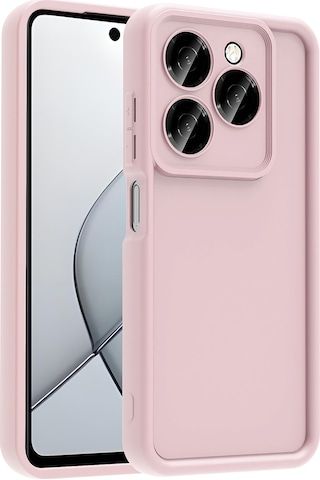Zore Tecno Spark 20 Pro 5g Kılıf Kamera Korumalı Msra Ananas Kapak - Pembe Pembe