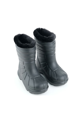 Gezer Erkek Çocuk Kışlık Eva İçi Sıcak Astarlı Rahat Taban Yağmur Bot Çizme Siyah