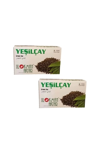 Yeşil Çay 20 'li Süzen Poşet Yeşilçay, 2 Adet Lokman Aktar