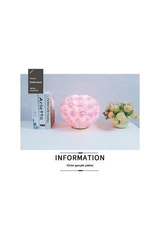 Aurora İskandinav Gül Masa Lambası, Yaratıcı Ve Temel Pembe Açık Pembe