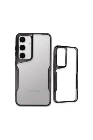 Galaxy Uyumlu S25 Kılıf Boyi Silikon Kapak - Siyah 18709