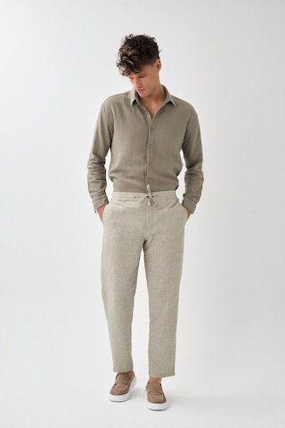 Alexandergardi Smart Casual Dokulu Pantolon Yeşil