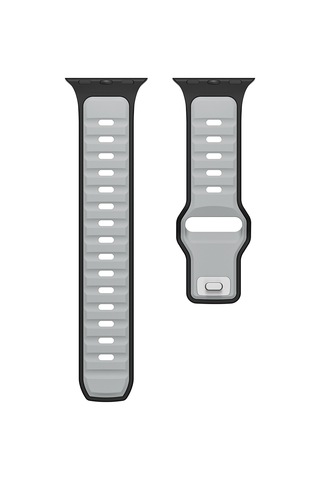 Huawei Watch Gt 3 42mm Mkst Krd-135 22mm Silikon Kordon Strap Kayış - Açık Yeşil-gri