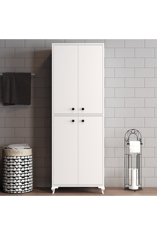 Moxen Mobilya Beyaz Çok Amaçlı Dolap Bd1001Byz