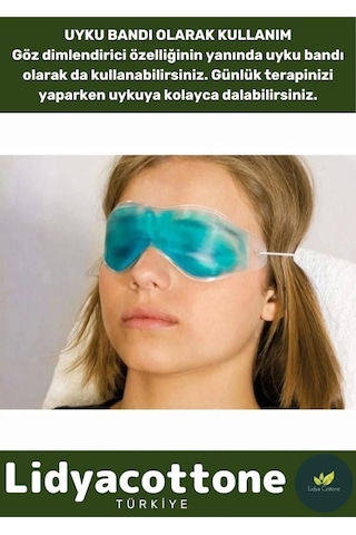 Premium Soğuk Sıcak Uygulama Göz Terapi Bandı Işık Önleyici Göz Dinlendirme Jel Uyku Bandı Çok Renkli