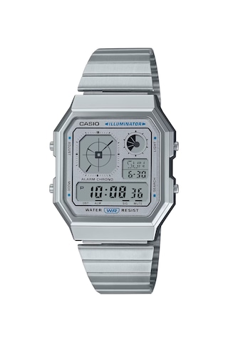 Casio A130we-7adf Vintage Retro Kol Saati Metalik Gri