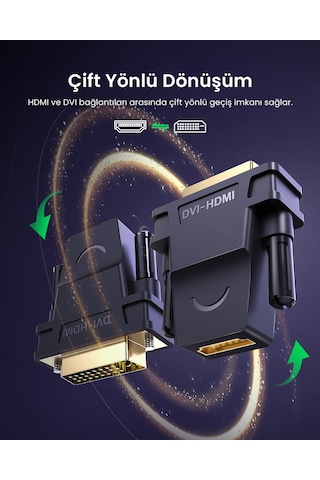 Ugreen Dvı To Hdmı Dönüştürücü Adaptör, 20124