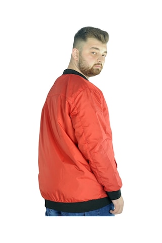 Mode Xl Erkek Kolej Mont Fermuarlı Jesica 22612 Kırmızı 001