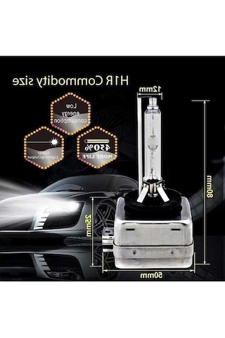 Novahub Araba Xenon Far Lambası 8000k, D1s Süper Hıd Far Ampul, 2 Adet, Otomobil Parçaları