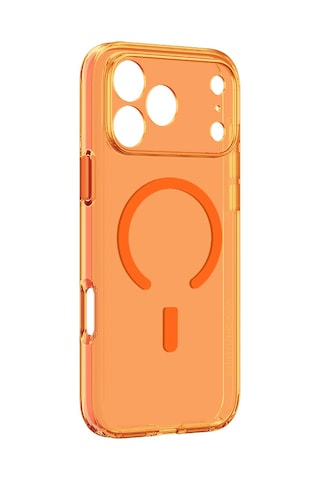 Apple iPhone Uyumlu 18 Pro Max Kılıf M-safe Özellikli Kamera Korumalı Amazingthing Minimal Lens Serisi Turuncu