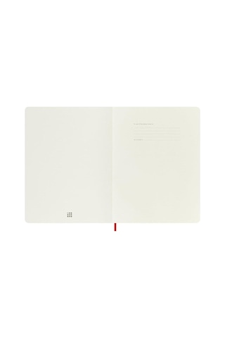 Moleskine Classic Yumuşak Kapak Çizgisiz Defter 19x25 Scarlet Red Kırmızı