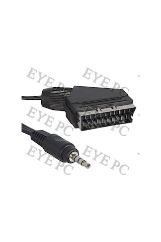 EYEPC Uydu Alicisi Av Kablo3.5 Mm Erkek Scart Kablo1.2 Metre