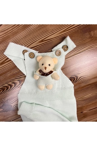 Alg Triko Unisex Salopet Fıstık Yeşili